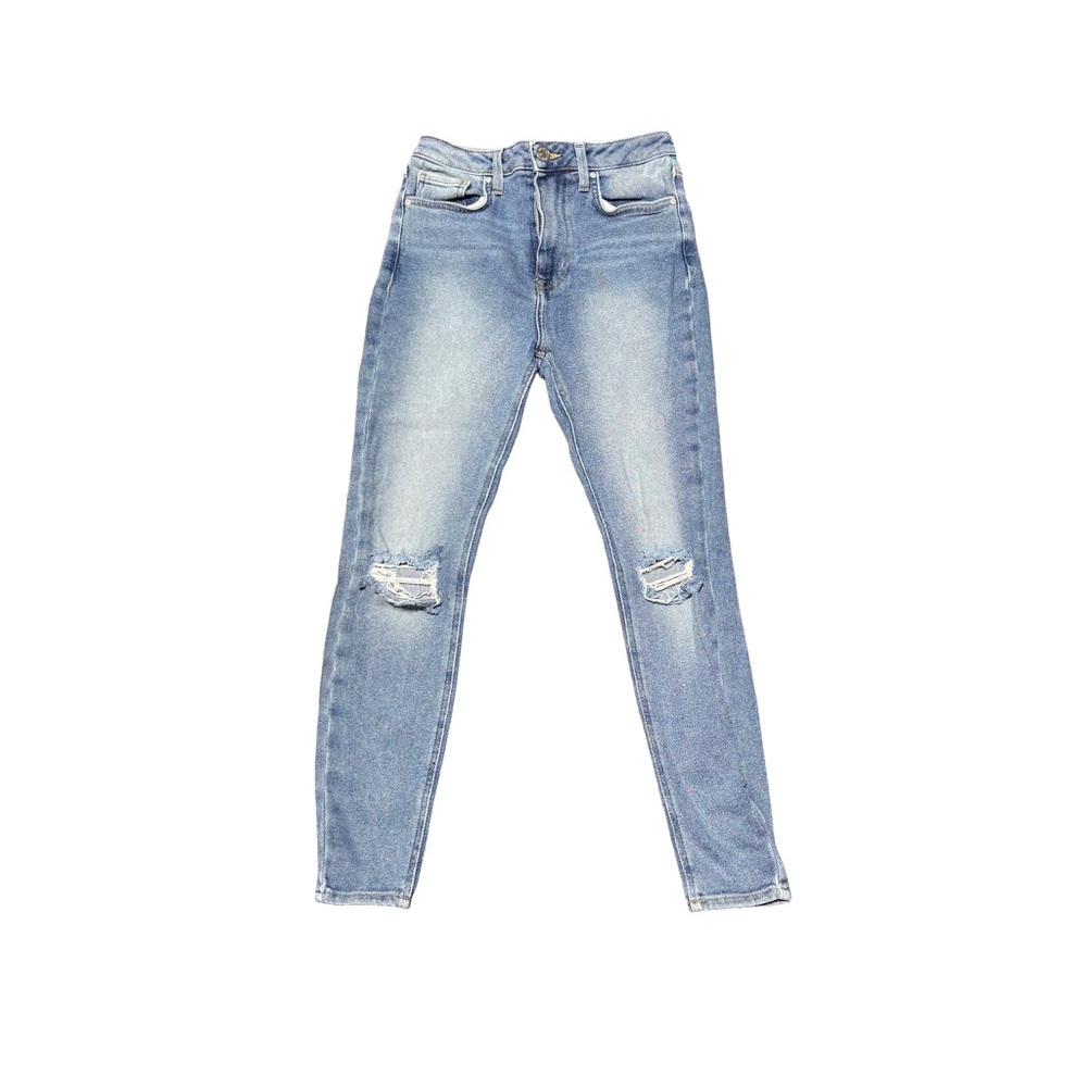Forever 21 Light Blue Skinny Jeans (Short Length)